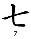 Chinesische Zahlen - 7
