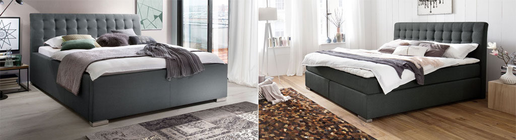 Boxspringbett und Polsterbett: Was ist besser? Was ist anders?