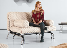 Hochwertiges Schlafsofa mit Futon-Matratze