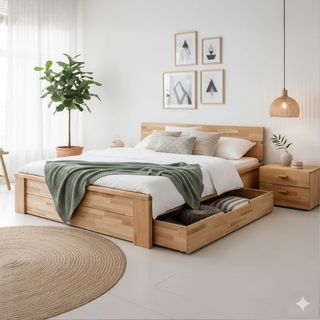Schlafzimmer aus Massivholz