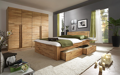 Schlafzimmer aus Buche